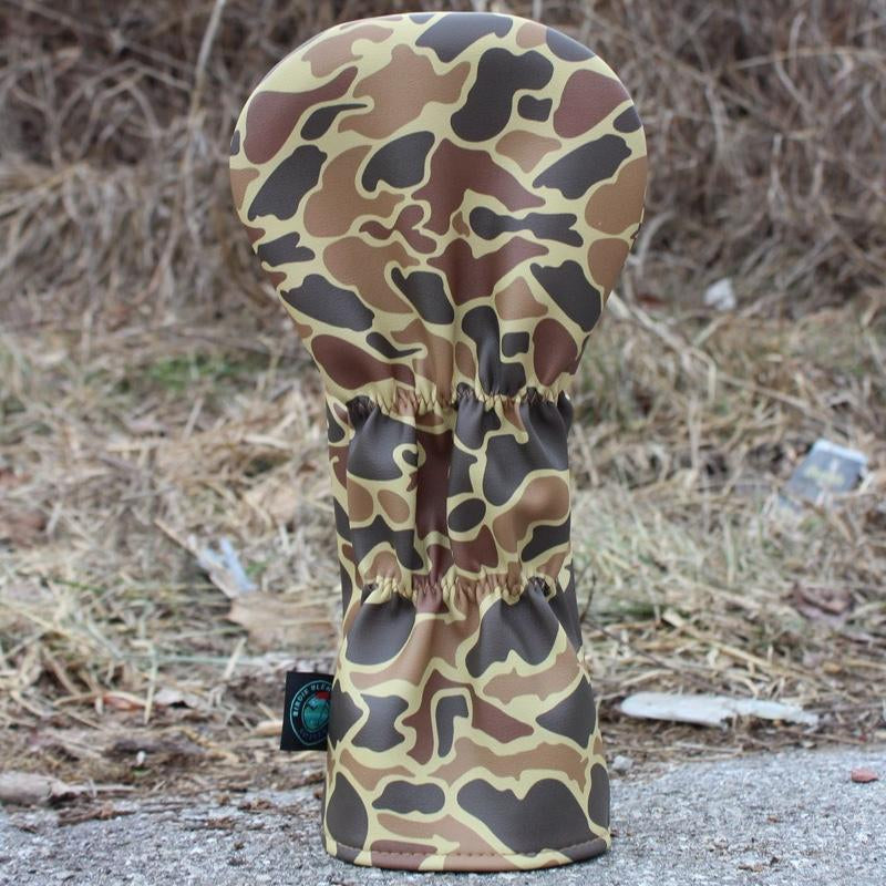 Duck Hunter Golf Driver Headcover - Camouflage Pattern, Black Duck Design, Adjustable Fit, Ideal for Golf Enthusiasts Equipment