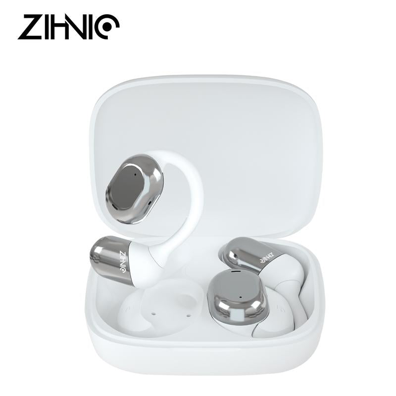 ZIHNIC ZN-S05 Open Earphones Bluetooth V5.4 Headphones Fashion Earbuds IPX5 Waterproof Wireless Gaming Headset Lightweight Portable Earbuds for Gaming Travel Sports Built-In Microphone Electronic Audio and Video Products Headphones